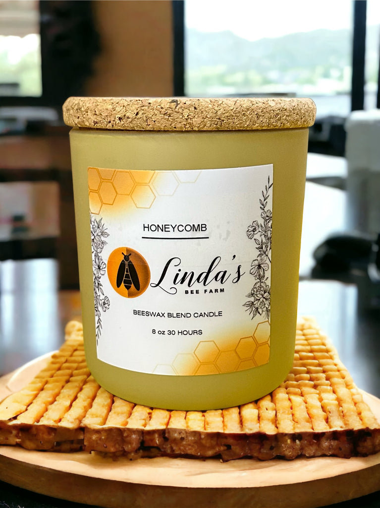 Beeswax Blended Candle Honeycomb -  Linda's Bee Farm